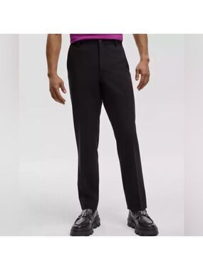 Mode of One Mens Black Slim Fit Suit Dress Pants 36Wx30L